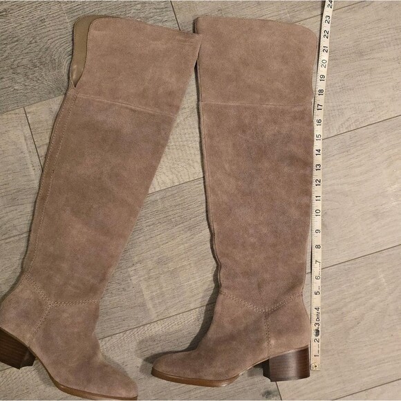 BP Over The Knee Genuine Tan Suede Boots 7 Hensley - Picture 5 of 8